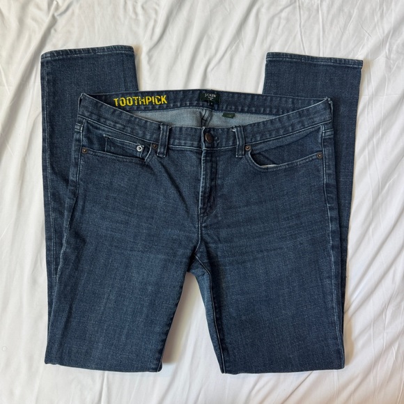 J. Crew Denim - J.Crew Women’s Dark Wash Toothpick Jeans – Slim Fit, Classic Stretch Denim